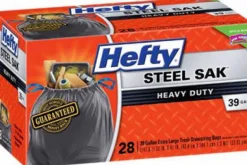 Hefty Tear Resistant Heavy Duty Trash Bags 39 gal. (Pack of 28)