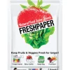 HIC White Natural Rectangle Fresh Paper Produce Saver Sheets 4.5 W x 5.5 D in.