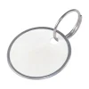 Hillman 1-1/4 Dia. Metal White Labeling/ID Key Ring