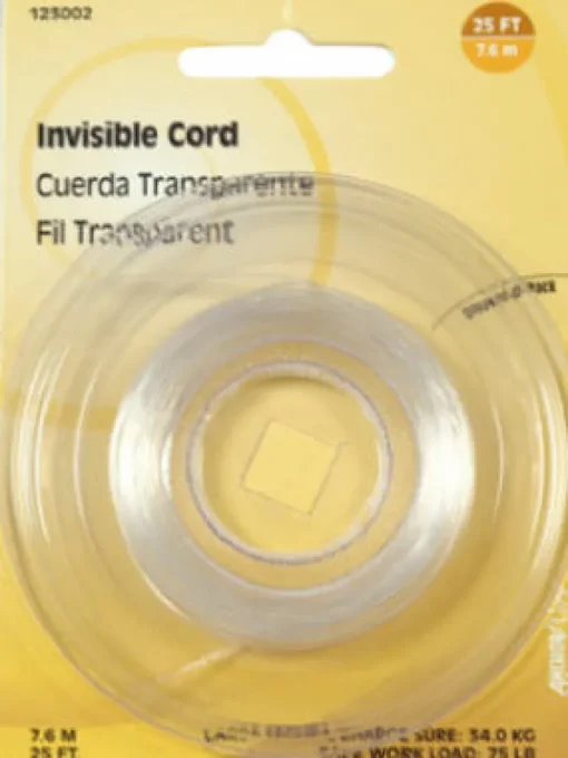 Hillman 25 ft. L Plastic 18 Ga. Invisible Cord (Pack of 10)