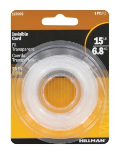 Hillman 25 ft. L Plastic 18 Ga. Invisible Cord (Pack of 10)