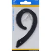 Hillman 4 in. Black Plastic Nail-On Number 9 1 pc (Pack of 10)
