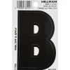 Hillman 3 in. Black Vinyl Self-Adhesive Letter B 1 pc (Pack of 6)
