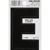 Hillman 3 in. Black Vinyl Self-Adhesive Letter E 1 pc (Pack of 6)