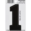 Hillman 3 in. Black Vinyl Self-Adhesive Number 1 1 pc (Pack of 6)