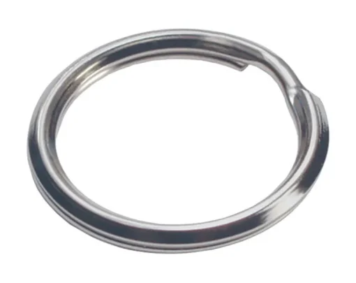 Hillman 1 in. Dia. Tempered Steel Silver Split Rings/Cable Rings Key Ring (Pack of 50)