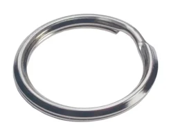 Hillman 1 in. Dia. Tempered Steel Silver Split Rings/Cable Rings Key Ring (Pack of 50)
