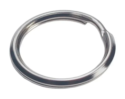 Hillman 1 in. Dia. Tempered Steel Silver Split Rings/Cable Rings Key Ring (Pack of 50)