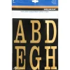 Hillman 3 in. Gold Plastic Self-Adhesive Letter Set A-Z 51 pc (Pack of 5)