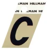 Hillman 1.5 in. Reflective Black Metal Self-Adhesive Letter C 1 pc (Pack of 6)