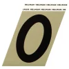 Hillman 3 in. Reflective Black Metal Self-Adhesive Number 0 1 pc (Pack of 3)