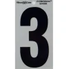 Hillman 5 in. Reflective Black Mylar Self-Adhesive Number 3 1 pc (Pack of 6)