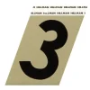 Hillman 3 in. Reflective Black Metal Self-Adhesive Number 3 1 pc (Pack of 3)