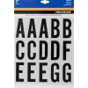 Hillman 2 in. Reflective Black Mylar Self-Adhesive Letter Set A-Z 63 pc (Pack of 6)