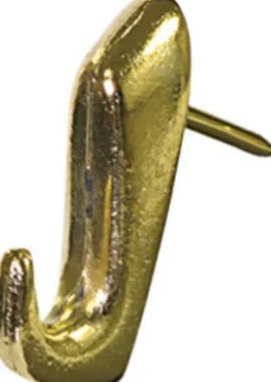 Hillman AnchorWire Brass-Plated Gold Push Pin Picture Hook 10 lb. 5 pk (Pack of 10)