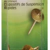 Hillman AnchorWire Brass-Plated Assorted Quick Hanger 10 lb. 6 pk (Pack of 10)