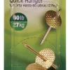 Hillman AnchorWire Brass-Plated One Piece Quick Hanger 60 lb. 3 pk (Pack of 10)