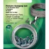Hillman AnchorWire Steel-Plated Steel Picture Hanging Set 5 lb. 5 pk Conventional (Pack of 10)