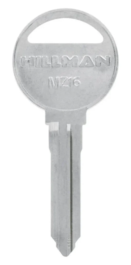 HILLMAN Automotive Key Blank MZ16/MZ15 Double sided For Mazda (Pack of 10)