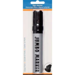 Hillman Black Chisel Tip Jumbo Marker 1 pk (Pack of 3)