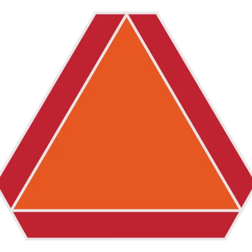 Hillman English Orange/Red Slow Moving Vehicle Sign 14 in. H X 16 in. W (Pack of 6)