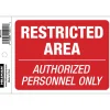 Hillman English Red Do Not Enter Decal 4 in. H X 6 in. W (Pack of 6)