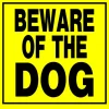 Hillman English Yellow Beware Sign 11 in. H X 11 in. W (Pack of 6)