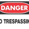 Hillman English Yellow No Trespassing Sign 11 in. H X 11 in. W (Pack of 6)
