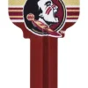 Hillman Florida State Seminoles Painted Key House/Office Universal Key Blank Single sided (Pack of 6)