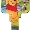 Hillman Howard Keys Brass Assorted Winnie The Pooh Single Sided Blank Key for Kwikset and Titan Lock (Pack of 5)