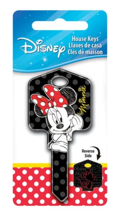 Hillman Howard Keys Disney Minnie Mouse Single Sided Blank Key for Kwikset and Titan Locks (Pack of 5)