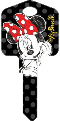 Hillman Howard Keys Disney Minnie Mouse Single Sided Blank Key for Kwikset and Titan Locks (Pack of 5)