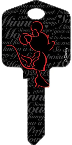 Hillman Howard Keys Disney Minnie Mouse Single Sided Blank Key for Kwikset and Titan Locks (Pack of 5)