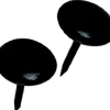 Hillman Large Brass-Plated Black Brass Furniture Nails 25 pk (Pack of 6)