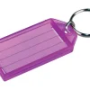 Hillman Metal/Plastic Assorted Labeling/Id Key Ring