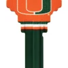 Hillman Miami University Painted Key House/Office Universal Key Blank Single sided (Pack of 6)