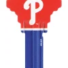 Hillman MLB Philadelphia Phillies House/Office Key Blank 68 SC1 Single sided (Pack of 6)