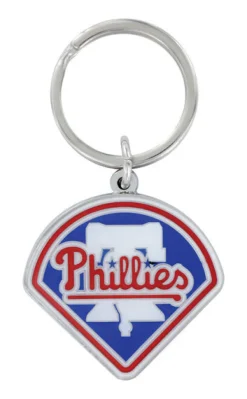 Hillman Philadelphia Phillies Metal Silver MLB Key Chain (Pack of 3)