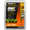 Hillman POWERPRO ONE No. 8 X 1-1/4 in. L Star Flat Head Multi-Material Screw 1 lb 194 pk