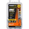 Hillman POWERPRO ONE No. 8 X 1 in. L Star Flat Head Multi-Material Screw 35 pk