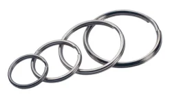 HILLMAN Tempered Steel Silver Split Rings/Cable Rings Key Ring