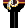 HILLMAN Washingto Redskins Painted Key House/Office Universal Key Blank 66/KW1 Single sided (Pack of 6)