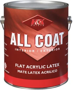 H&K Paint Company Acrylic Latex Paint Interior/Exterior Flat Mocha 1 Gl