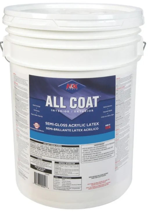 H&K Paint Company Acrylic Latex Paint Interior/Exterior Semi Gloss Tawny Beige 5 Gl