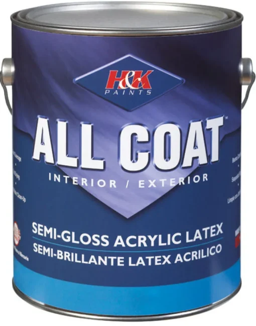 H&K Paint Company Acrylic Latex Paint Interior/Exterior Semi Gloss Mocha 1 Gl