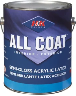 H&K Paint Company Acrylic Latex Paint Interior/Exterior Semi Gloss Autumn Tan 1 Gl