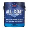 H&K Paints All-Coat Semi-Gloss Autumn Tan Acrylic Latex Paint Indoor/Outdoor 1 gal. (Pack of 4)
