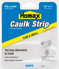 Homax 34015 7/8 White Tub & Wall Caulk Strip