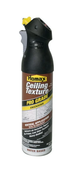 Homax Pro Grade Flat White Water-Based Drywall Surface Indoor Knockdown Ceiling Texture Spray 20 oz.