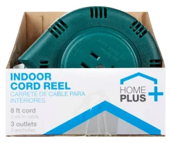Home Plus 8 ft. L Plastic Automatic Retractor Cord Reel (Pack of 6)